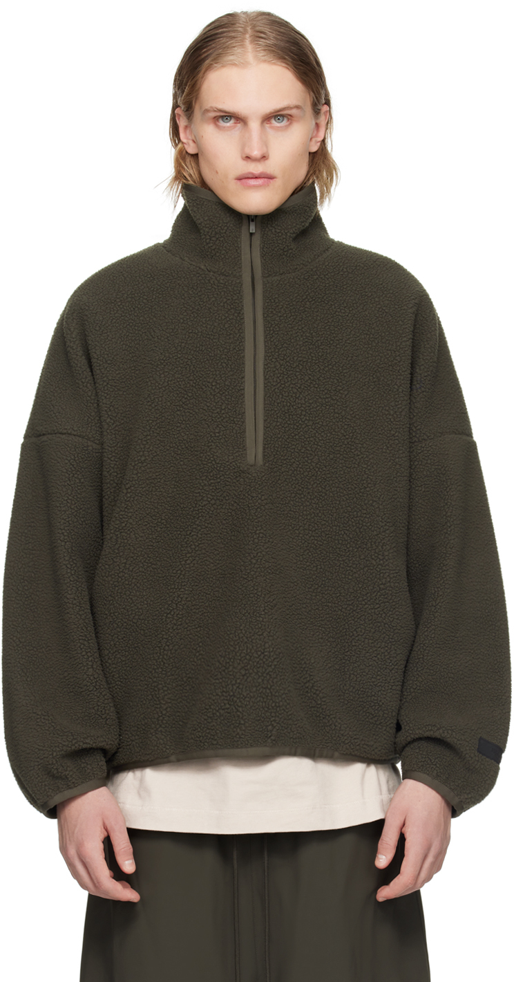 Gray Half-Zip Sweatshirt