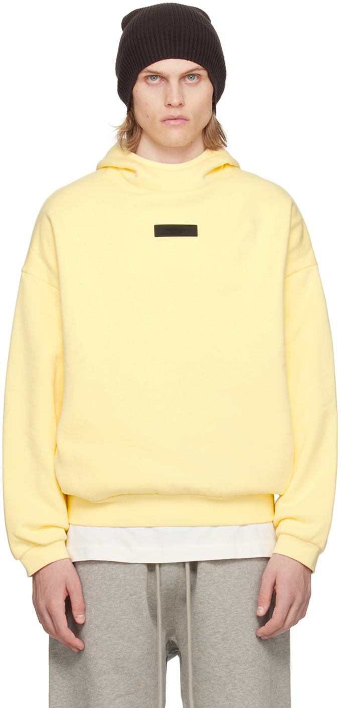 Fear Of God Essentials Graphic Pullover Hoodie Yellow - Essential