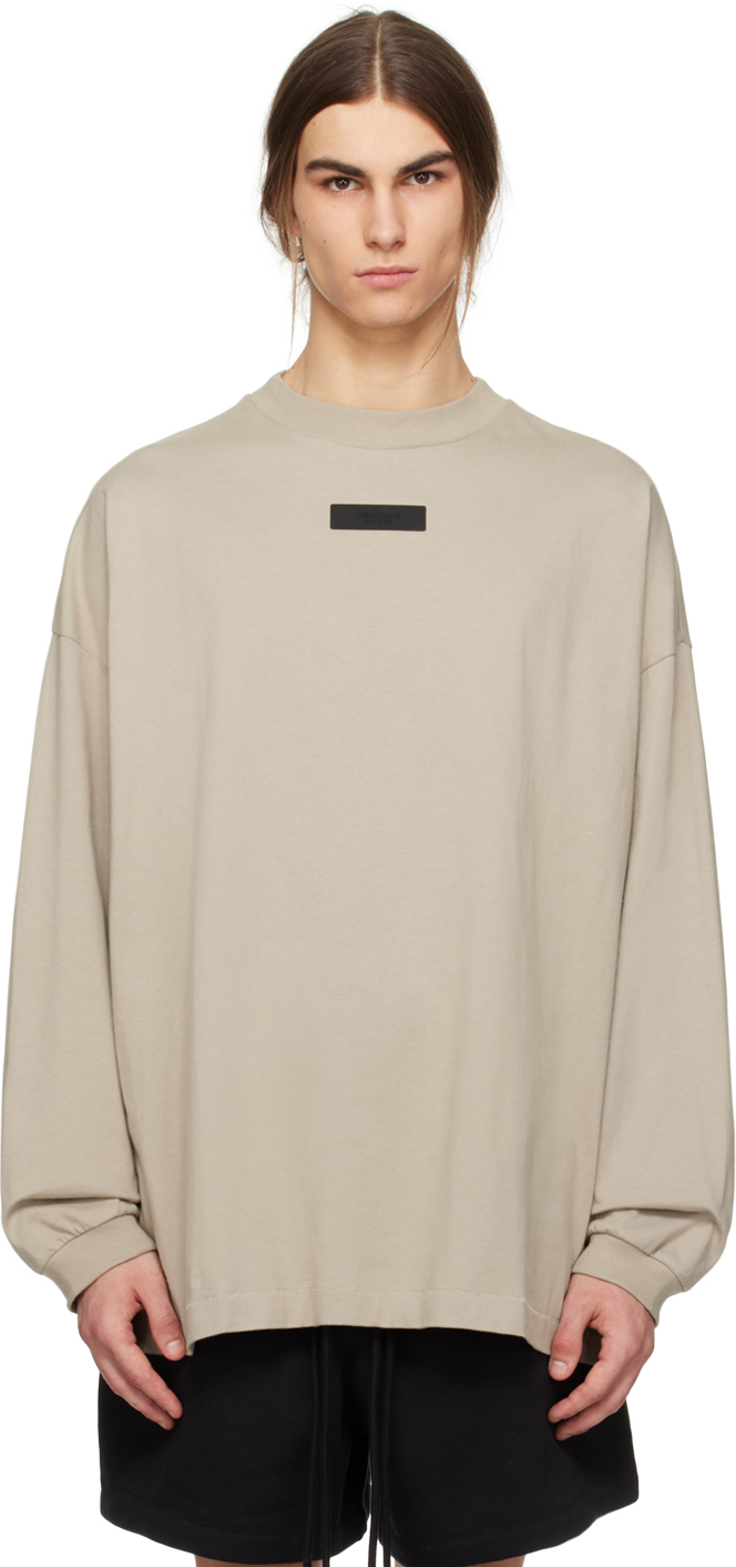 Fear of God ESSENTIALS: Gray Crewneck Sweatshirt