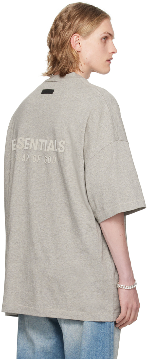 Fear of God ESSENTIALS Gray V-Neck T-Shirt