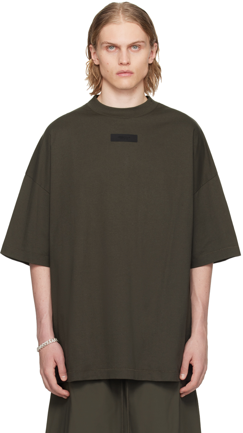 Essentials T-shirt surdimensionné à manches courtes en coton lourd  (anciennement  Aware) Homme, Vert Sauge, XS : : Mode