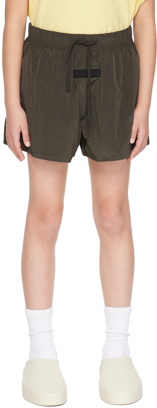 Kids Gray Drawstring Shorts