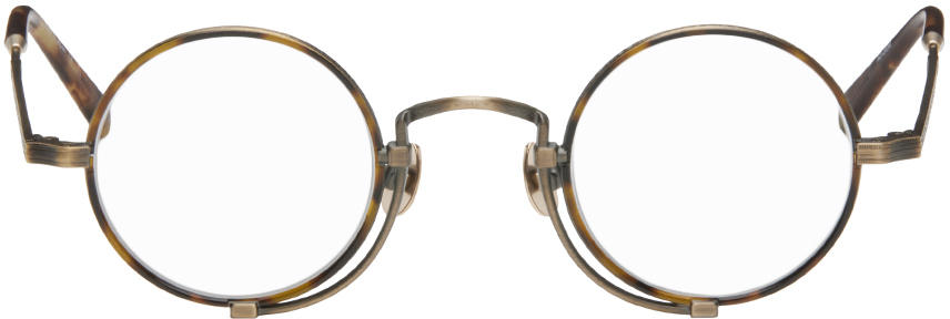 Matsuda Tortoiseshell & Gold 10103h Glasses In Antique Gold