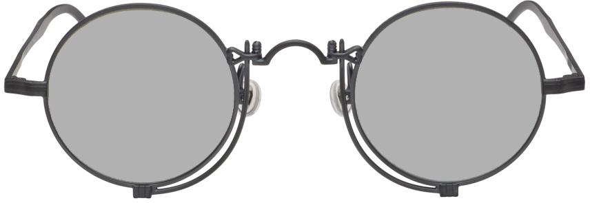 Matsuda Black Heritage 10601h Sunglasses In Matte Black