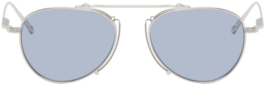 Matsuda Silver M3130 Sunglasses In Metallic