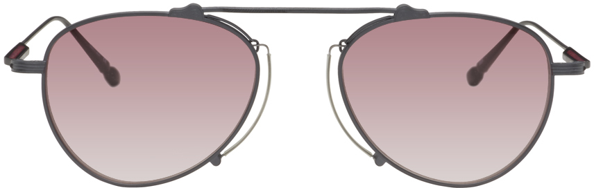 Matsuda Black M3130 Sunglasses In Matte Black