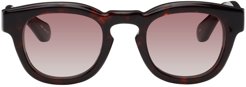 Matsuda Brown M1029 Sunglasses In Dark Brown