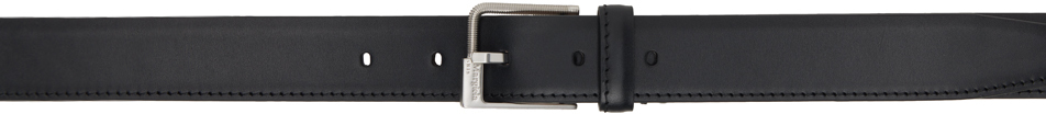 Maison Margiela Black Pin-buckle Belt In T8013 Black