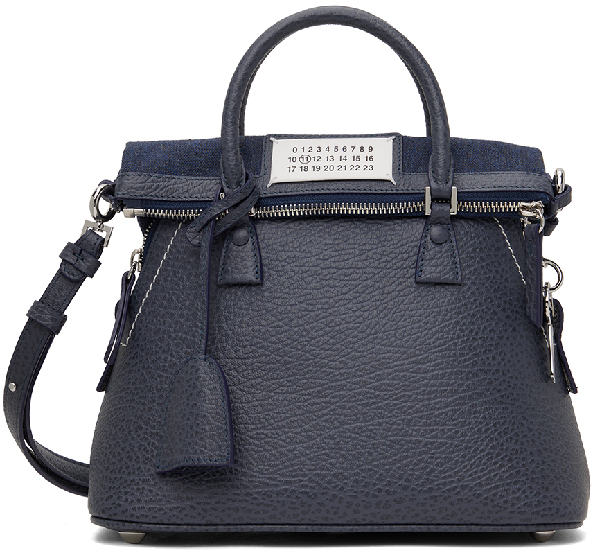 Maison Margiela: Blue 5AC Classique Mini Bag | SSENSE Canada
