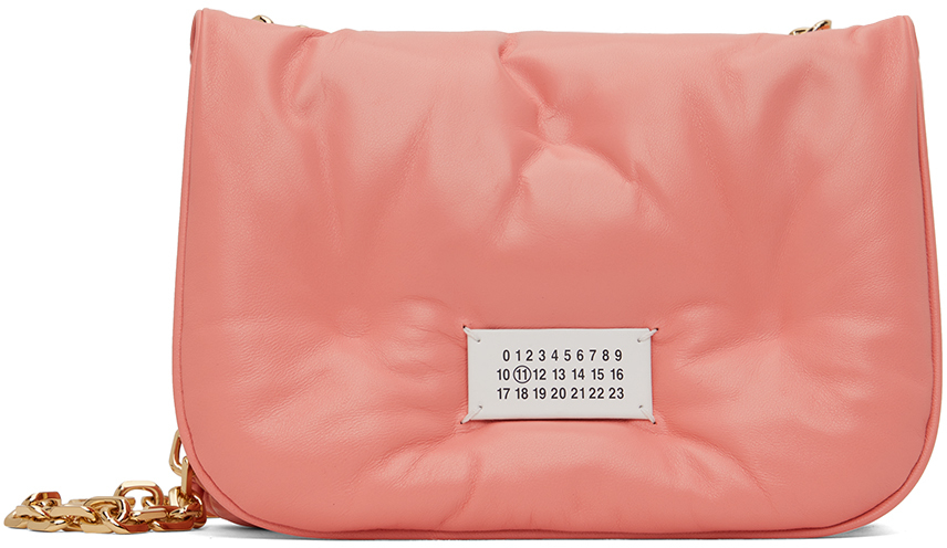 Maison Margiela Pink Glam Slam Flap Small Bag In T4151 Coral