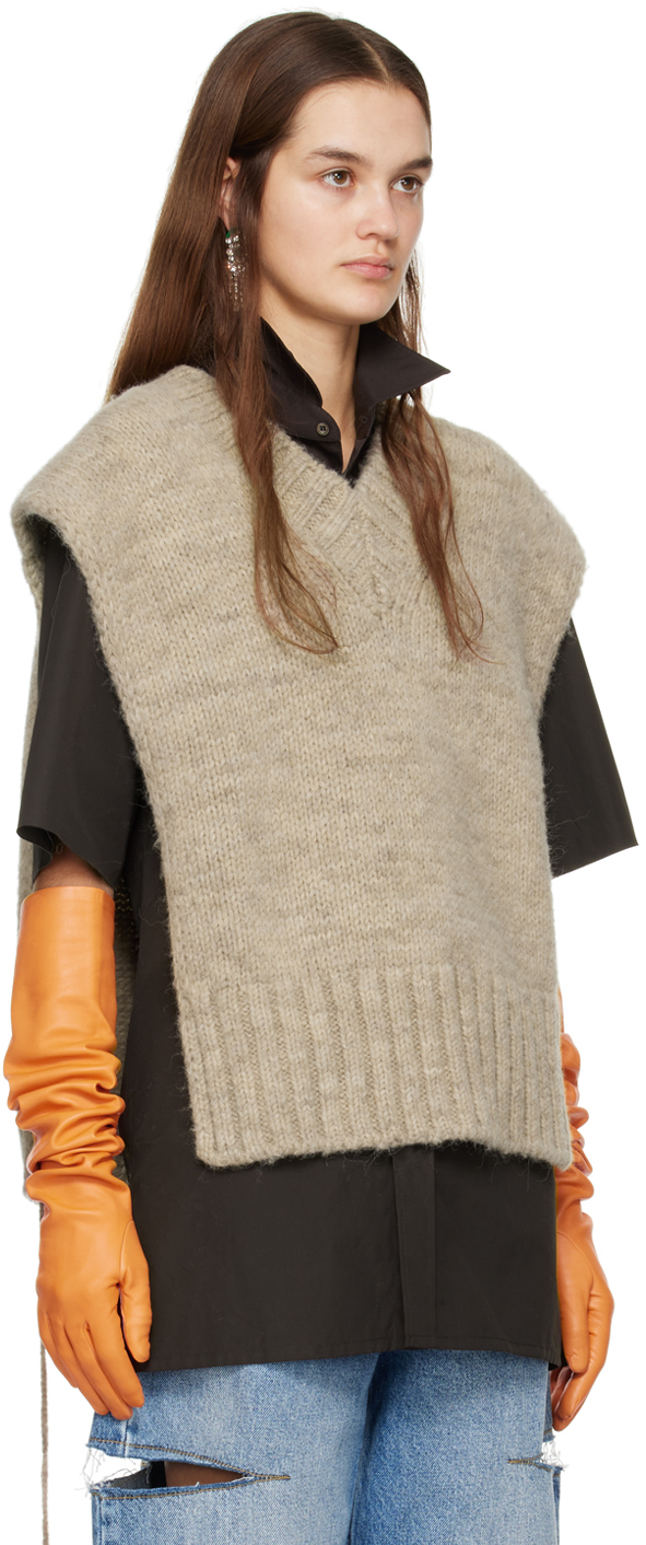 Maison Margiela Brown Botanical Dye Vest In 119m Light Brown