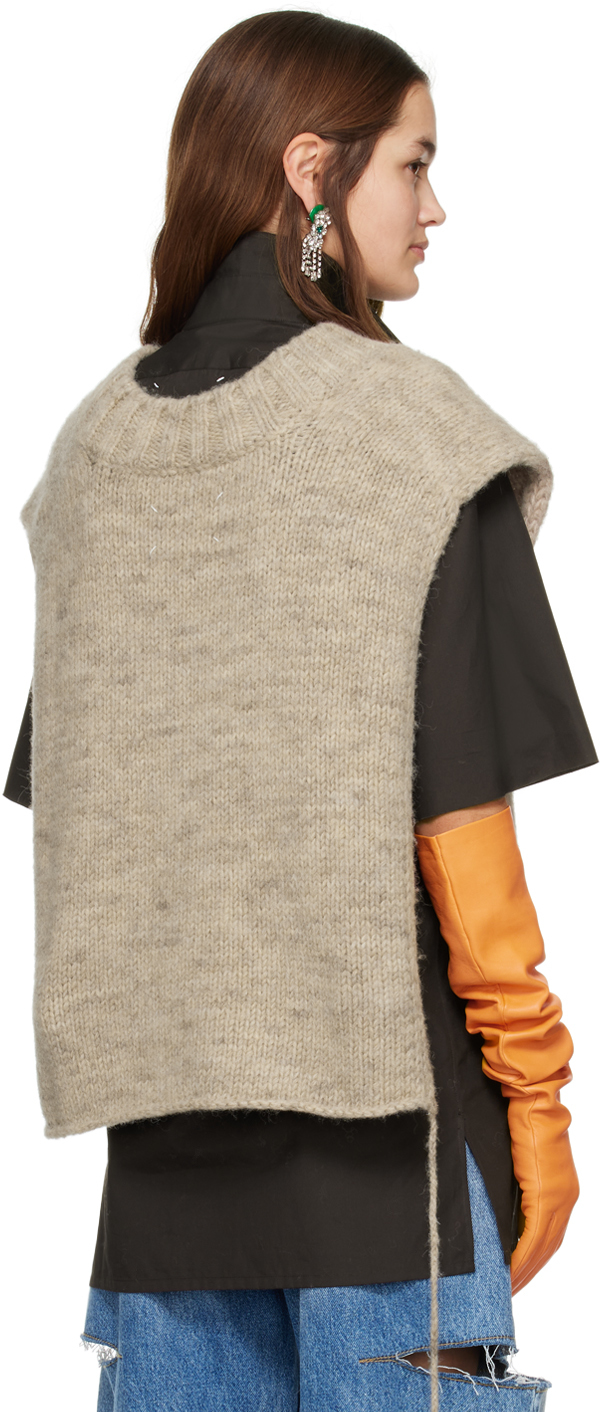Maison Margiela Brown Botanical Dye Vest In 119m Light Brown