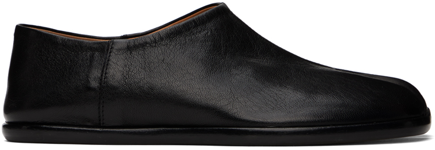 Shop Maison Margiela Black Tabi Babouches Slippers In T8013