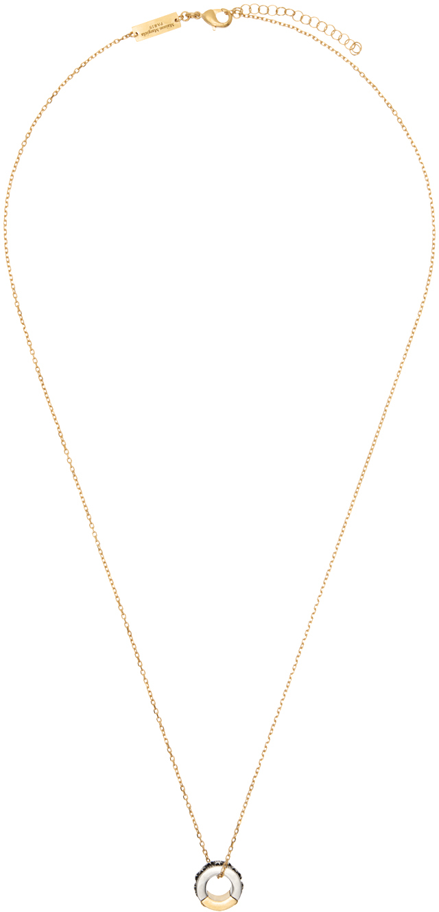 Gold Pendant Necklace by Maison Margiela on Sale