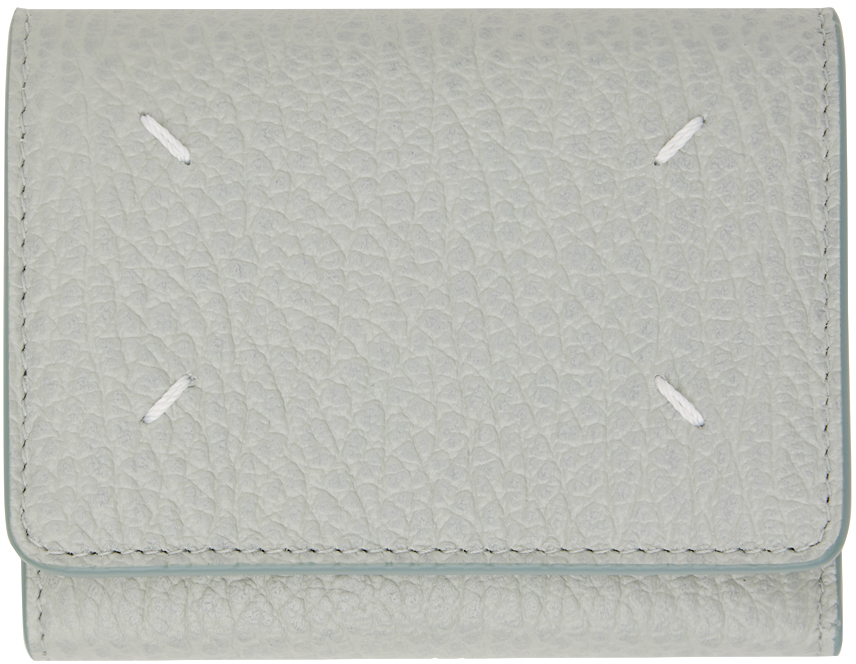Maison Margiela Gray Four Stitches Wallet In T8141 Anisette