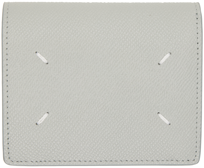 Maison Margiela Gray Four Stitches Wallet In T8141 Anisette