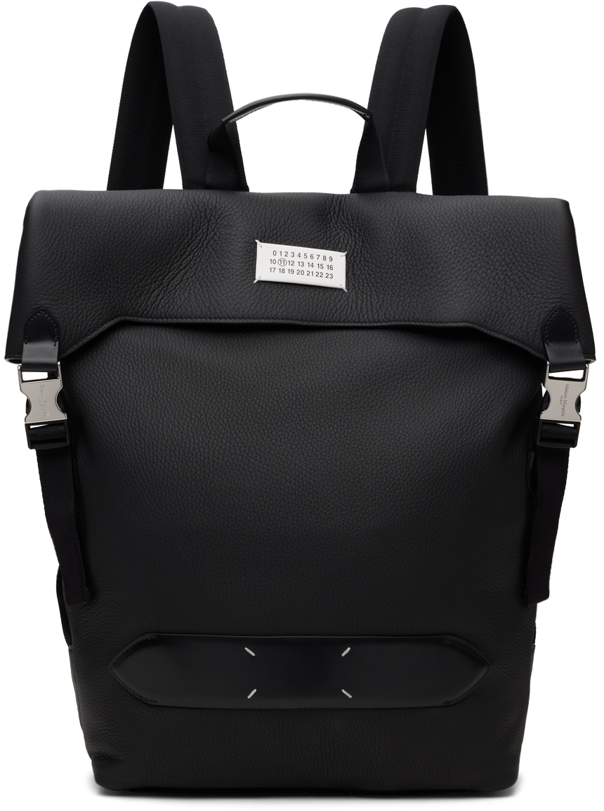 Black Soft 5AC Flap Backpack