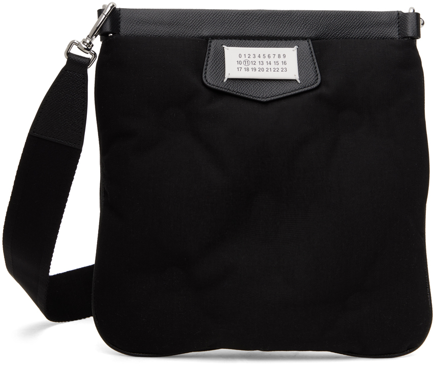 Shop Maison Margiela Black Glam Slam Sport Flat Bag In T8013 Black