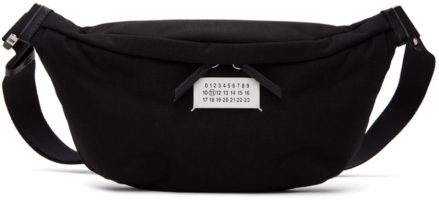 Shop Maison Margiela Black Glam Slam Belt Bag In T8013 Black