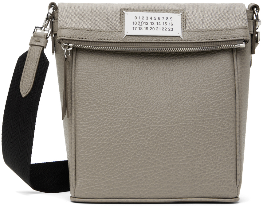 Maison Margiela Taupe Small 5ac Camera Bag In Gray