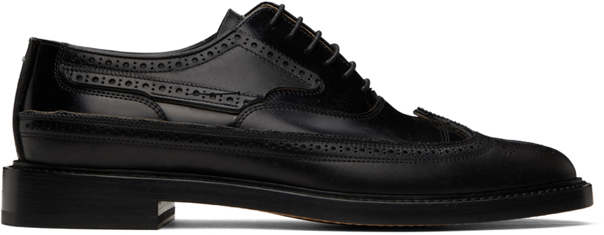 Black Tabi Monster Lace-Up Oxfords