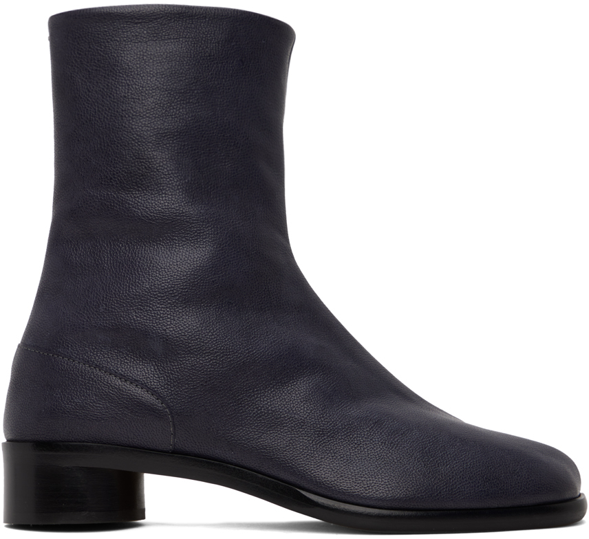 Maison Margiela Gray Tabi Boots In T6313 Pewter