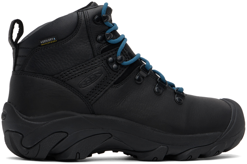 Shop Keen Black Pyrenees Boots In Black / Legion Blue