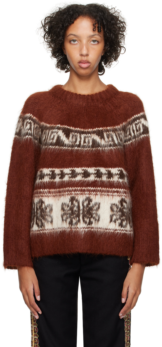 Shop Bode Brown Nobska Sweater