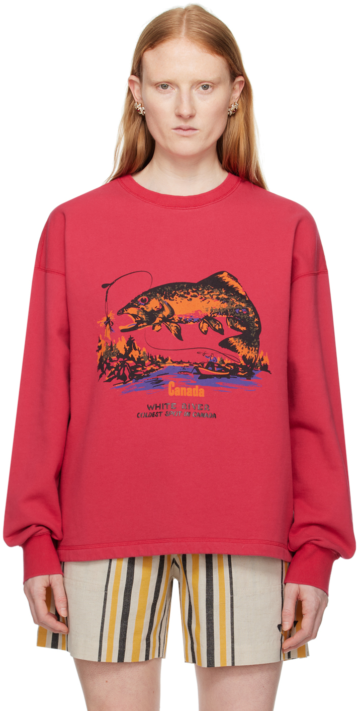 Pink 'White River' Sweatshirt