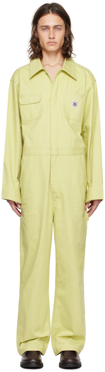 Bode Yellow Knolly Brook Jumpsuit In Green