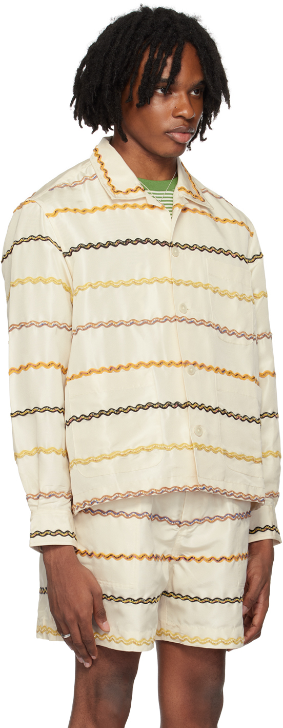 Bode Off-white Rickrack Shirt In Ecmlt