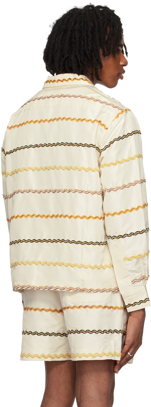 Bode Off-white Rickrack Shirt In Ecmlt