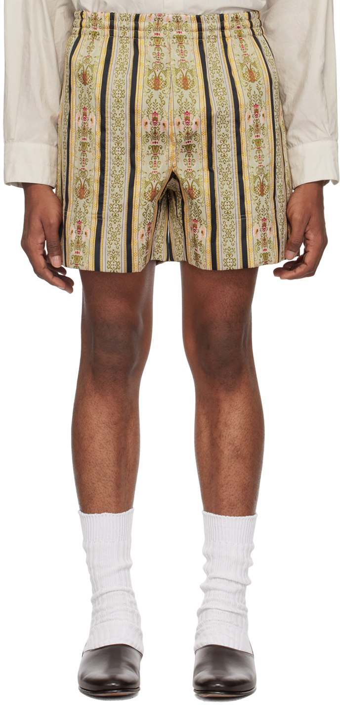 Frida Brocade Shorts - Royal Brocade