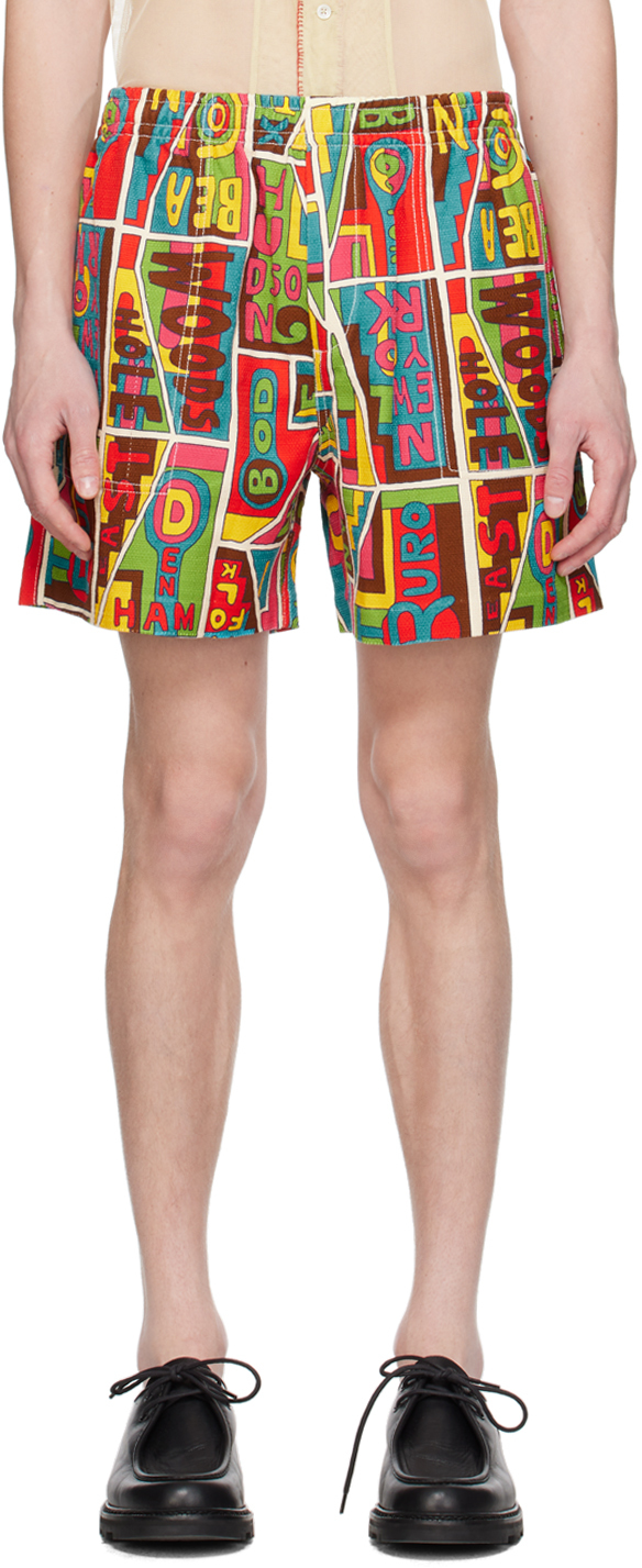 Multicolor New England Mosaic Shorts