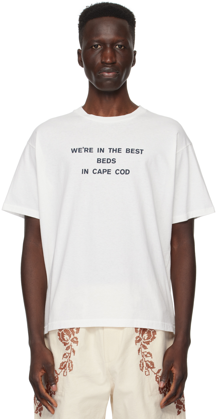 Bode: White Best Beds T-Shirt | SSENSE