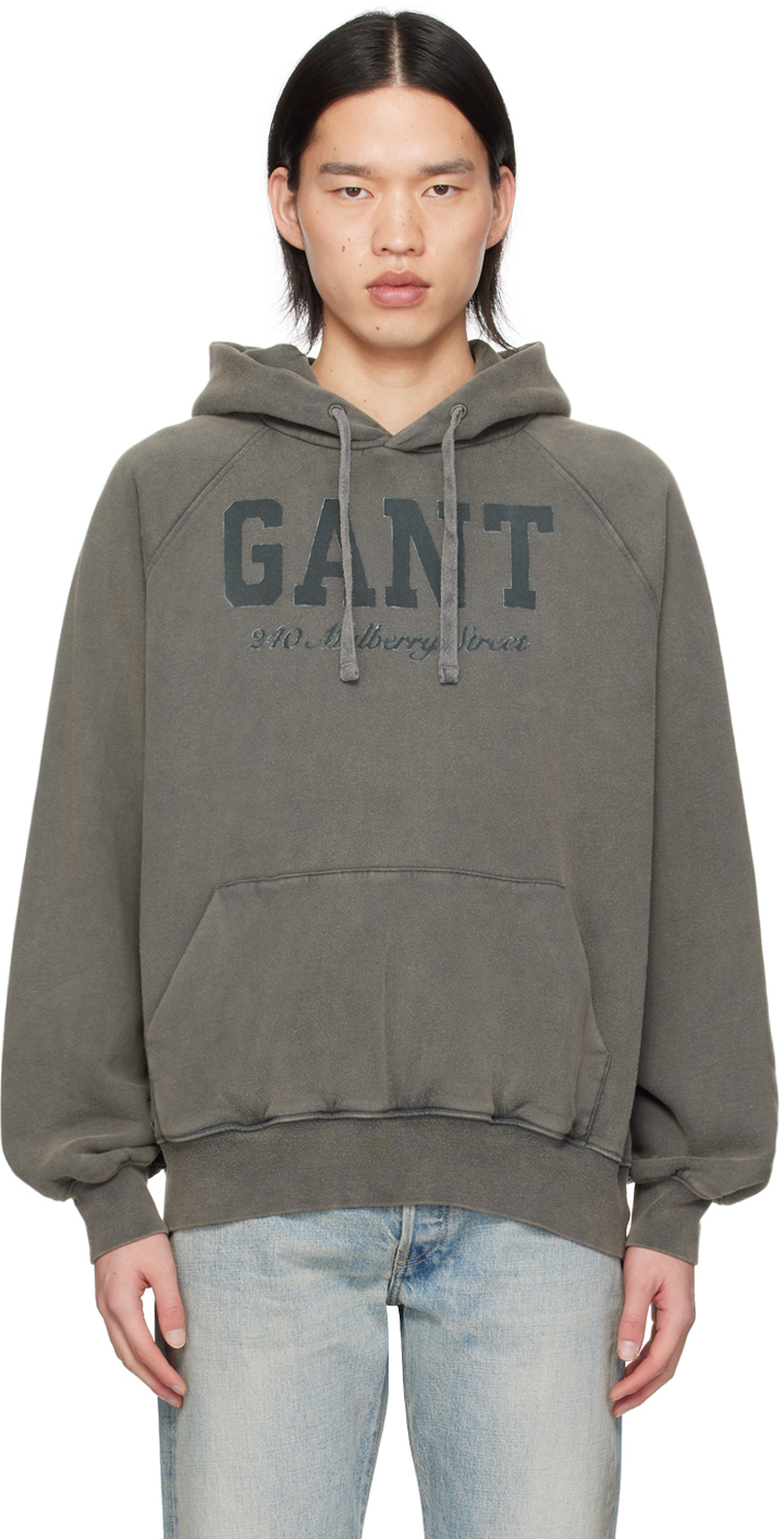 【関税込み】GANT 240 MULBERRY STREET フーディ & ジップアップ GANT 240 MULBERRY STREETのブラック ピリング フーディがセール中