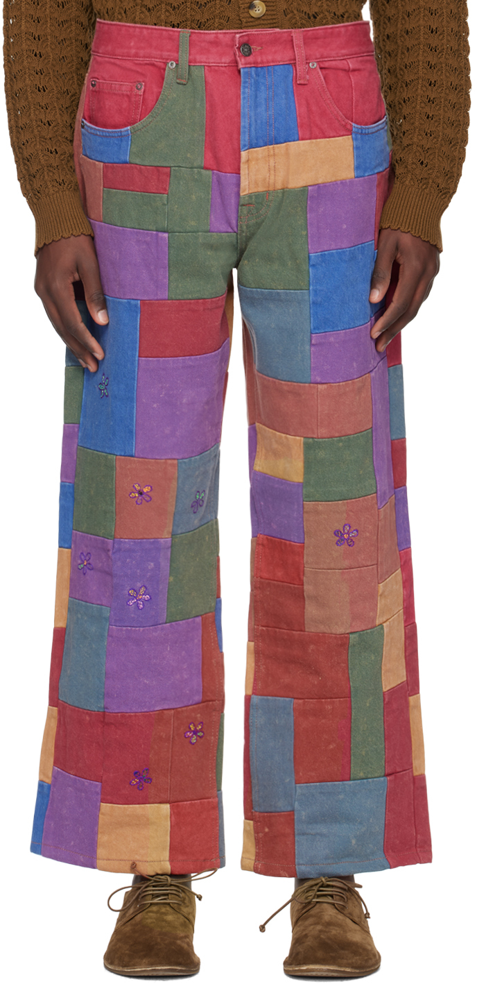 Shop Glass Cypress Multicolour Picnic Jeans In Multicolor