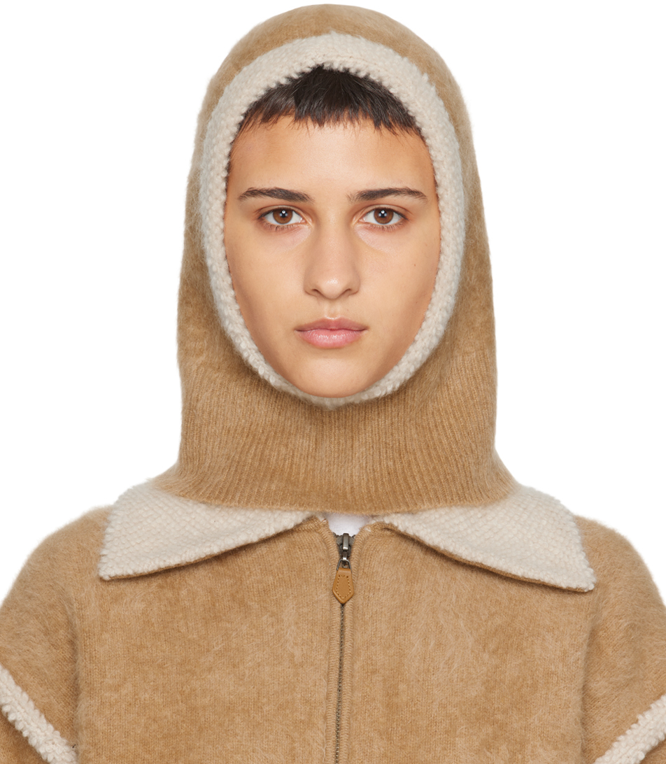 Guest In Residence Tan Grizzly Balaclava In Almond/oatmeal