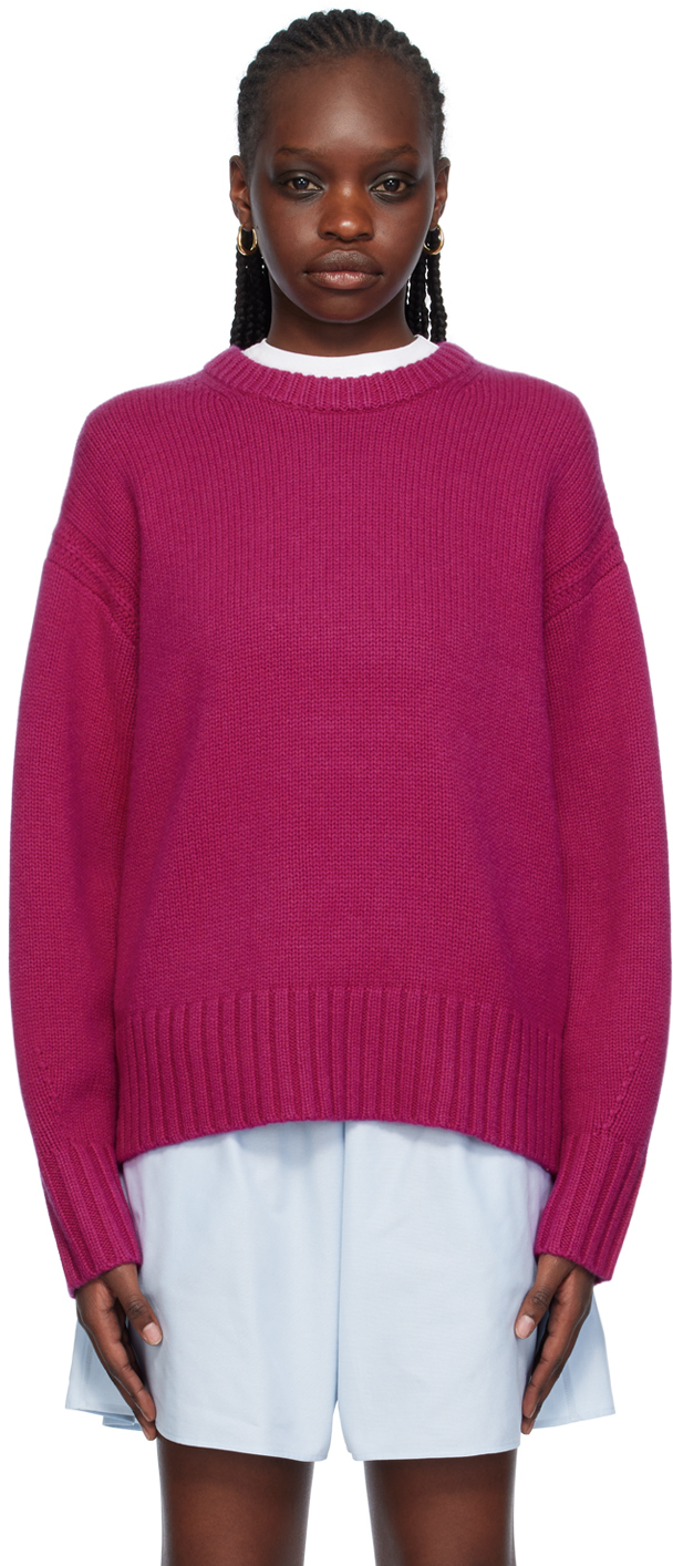 Guest In Residence Purple Cozy Sweater In Magenta