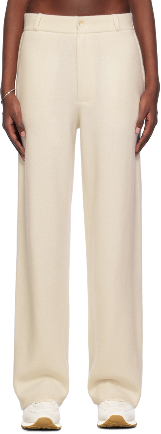 Guest In Residence Off-white Tailored Trousers In Cream
