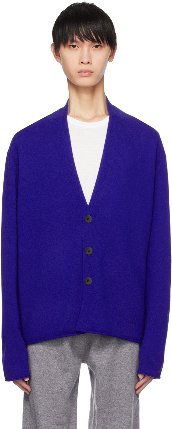 Blue Everywear Cardigan by Guest in Residence on Sale