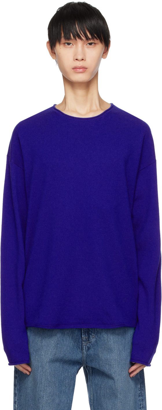 Guest In Residence Blue Oversized Sweater In Cobalt