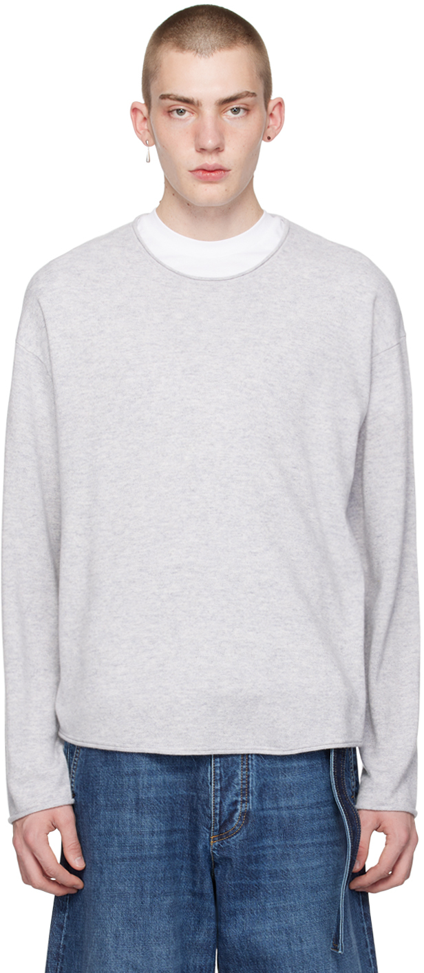 Shop Guest In Residence Gray Oversized Sweater In Stone