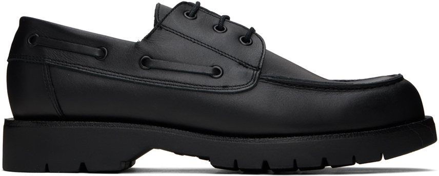 Shop Kleman Black Donato Boat Shoes In Noir