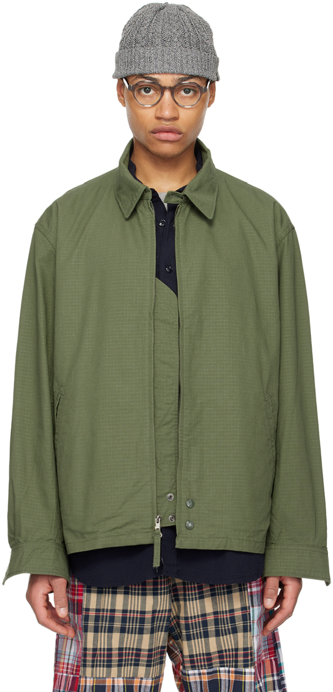 Khaki Claigton Jacket by Engineered Garments on Sale