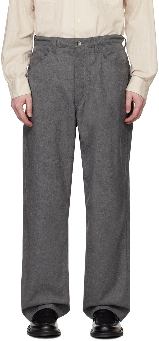 Engineered Garments Grey Rf Trousers In Zt189 B - Grey Pc Ho