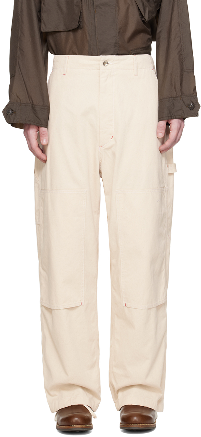 Off-White Painter Trousers by Engineered Garments on Sale