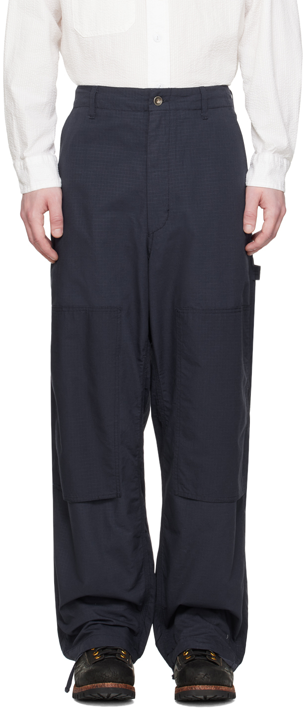 Engineered Garments Navy WP Trousers