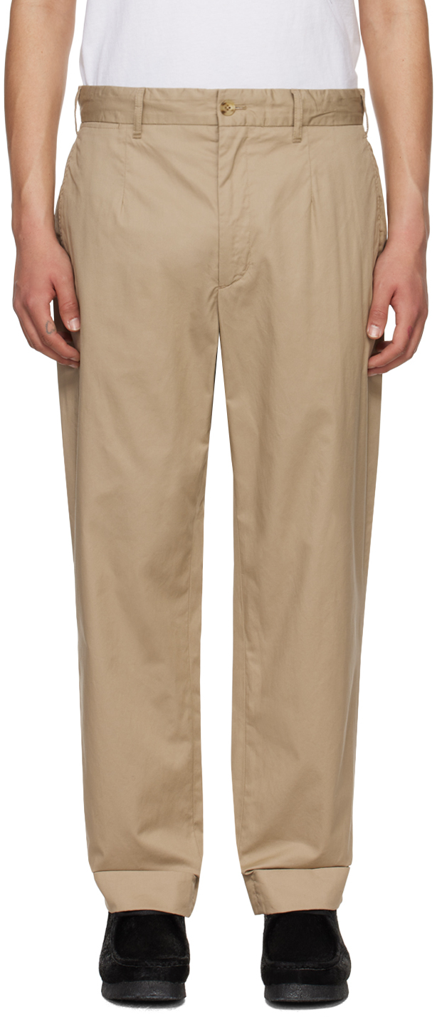 Engineered Garments Tan Andover Trousers In Pb001 Khaki High Cou