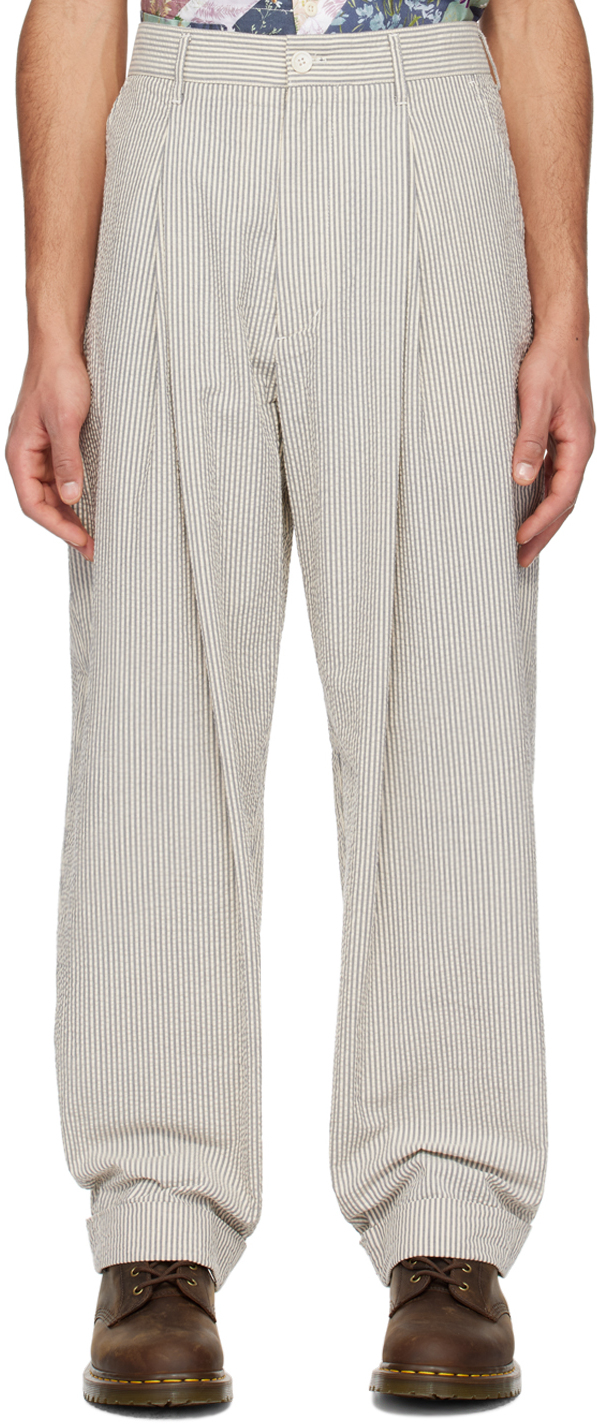 Off-White & Navy WP Trousers